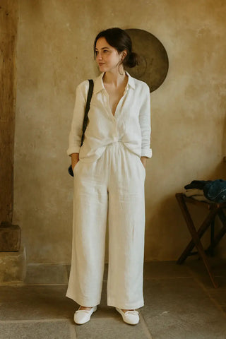 NARLA PURE NATURAL LINEN CLASSIC SHIRT P C Crafts