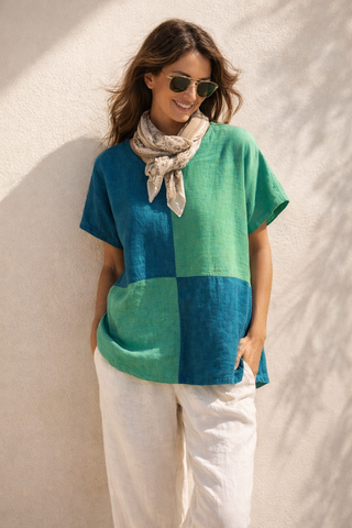 VESALA Luxe Pure Natural Linen Tunic